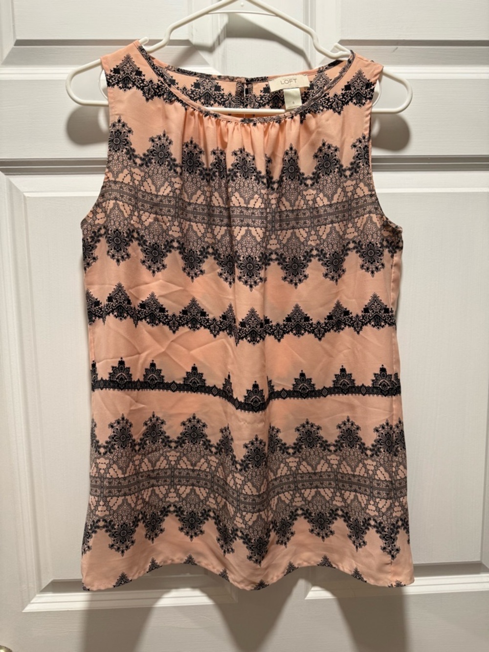 Loft Sleeveless Scoop Neck Blouse - Picture 1 of 5
